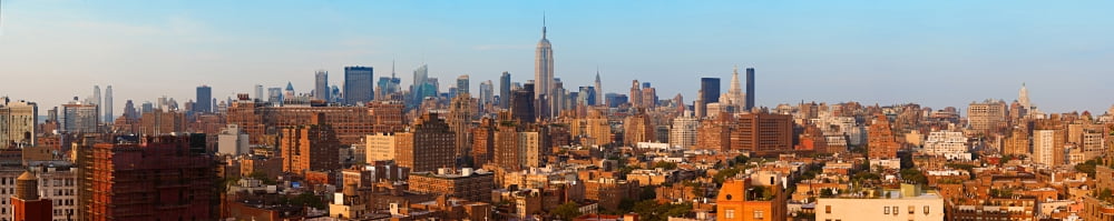 Aerial view of a city Manhattan New York City New York State USA Canvas Art - Panoramic Images (61 x 12)