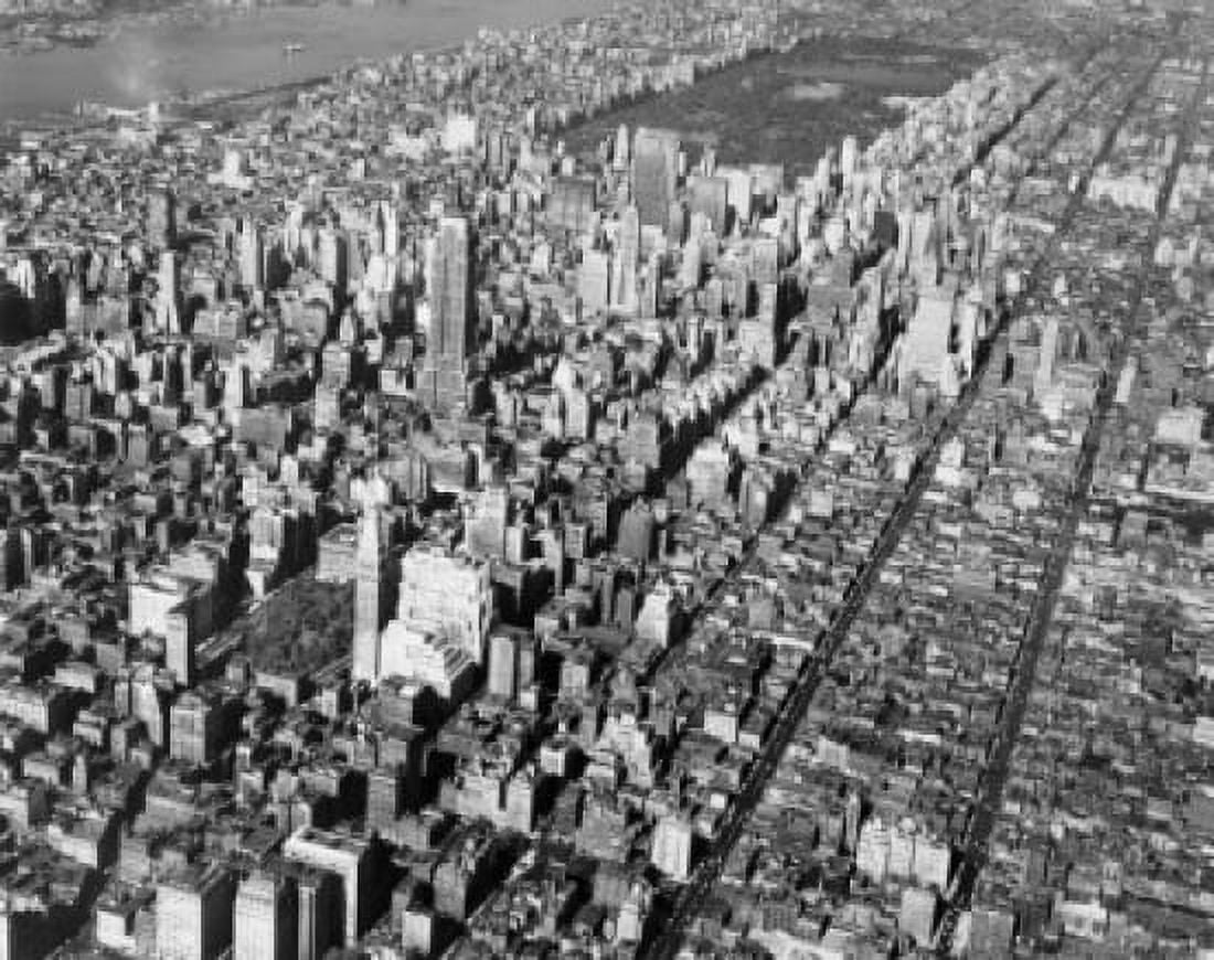 Aerial view of a city Manhattan New York City New York USA Canvas Art - (24 x 36)