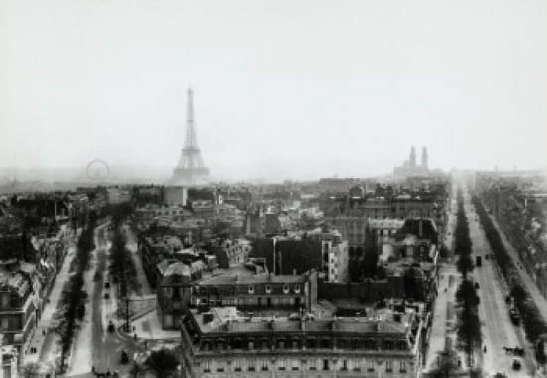 Aerial view of a city Paris France Canvas Art - (18 x 24)