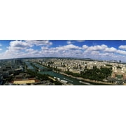 Aerial view of a city, Paris, Ile-de-France, France Poster Print 27 x 9