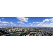 Aerial view of a city, Paris, Ile-de-France, France Poster Print 36 x 12