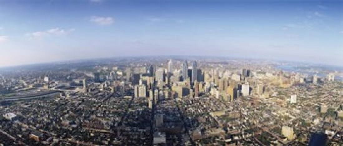 Aerial view of a city Philadelphia Pennsylvania USA Canvas Art - Panoramic Images (15 x 6)