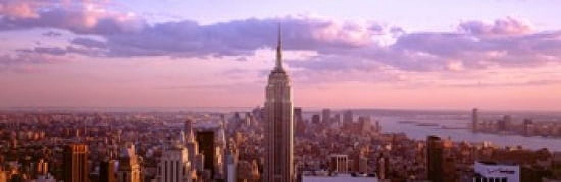 Aerial view of a city Rockefeller Center Midtown Manhattan Manhattan New York City New York State USA Canvas Art - Panoramic Images (18 x 6)
