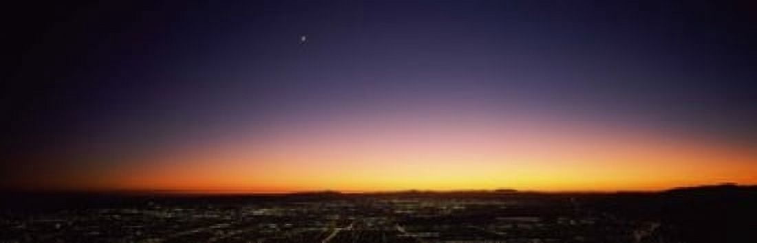 Aerial view of a city San Fernando Valley Los Angeles California USA Canvas Art - Panoramic Images (18 x 6)