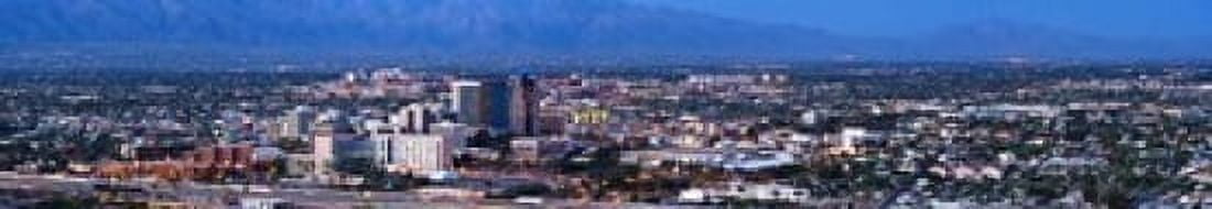 Aerial view of a city Tucson Pima County Arizona USA 2010 Canvas Art - Panoramic Images (22 x 4)
