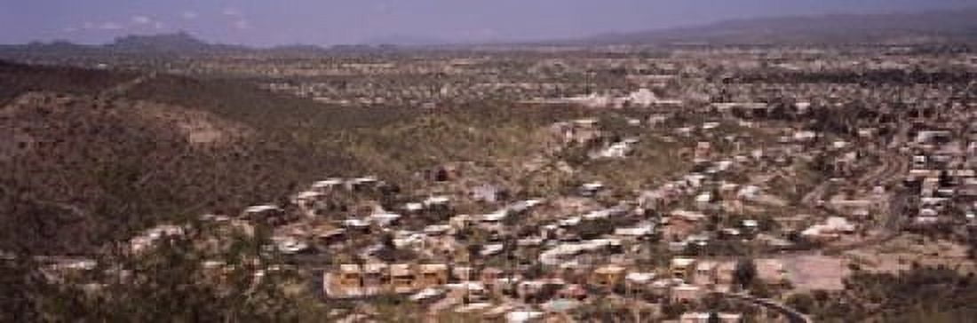 Aerial view of a city Tucson Pima County Arizona USA Canvas Art - Panoramic Images (18 x 6)