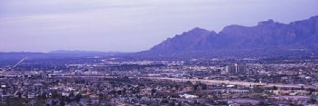 Aerial view of a city Tucson Pima County Arizona USA Canvas Art - Panoramic Images (18 x 6)