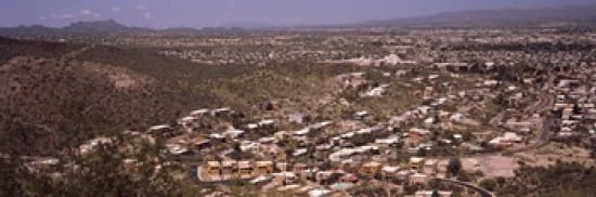 Aerial view of a city Tucson Pima County Arizona USA Canvas Art - Panoramic Images (36 x 12)