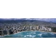 thumbnail image 1 of Aerial view of a city, Waikiki Beach, Honolulu, Oahu, Hawaii, USA Poster Print (18 x 7), 1 of 1