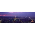 thumbnail image 1 of Aerial view of a city at twilight  Eiffel Tower  Paris  Ile-de-France  France Poster Print by  - 36 x 12, 1 of 1