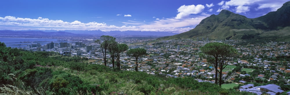 Aerial view of a city from Signal Hill Cape Town Western Cape Province South Africa Canvas Art - Panoramic Images (27 x 9)