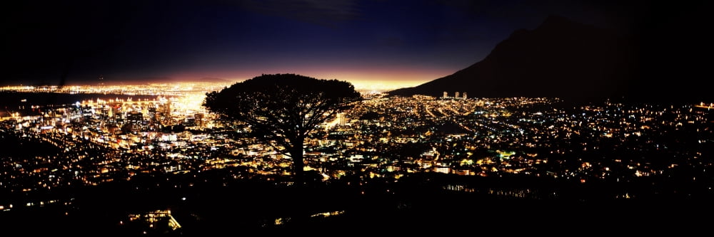 Aerial view of a city from Signal Hill Cape Town Western Cape Province South Africa Canvas Art - Panoramic Images (27 x 9)