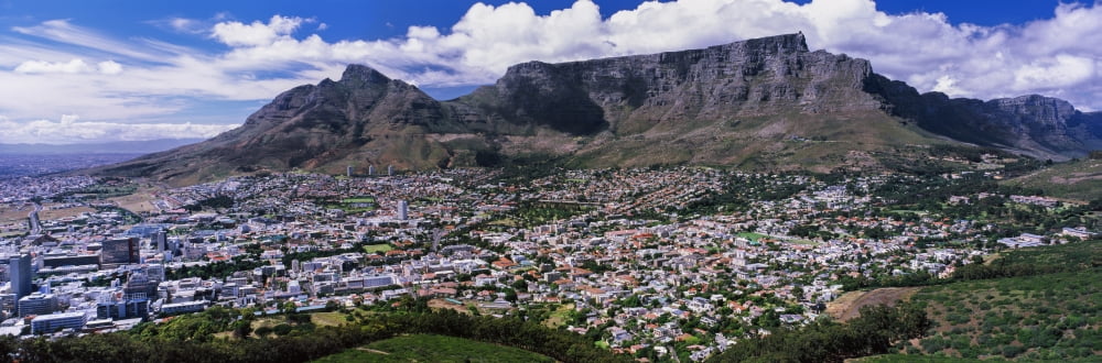 Aerial view of a city from Signal Hill Cape Town Western Cape Province South Africa Canvas Art - Panoramic Images (36 x 12)