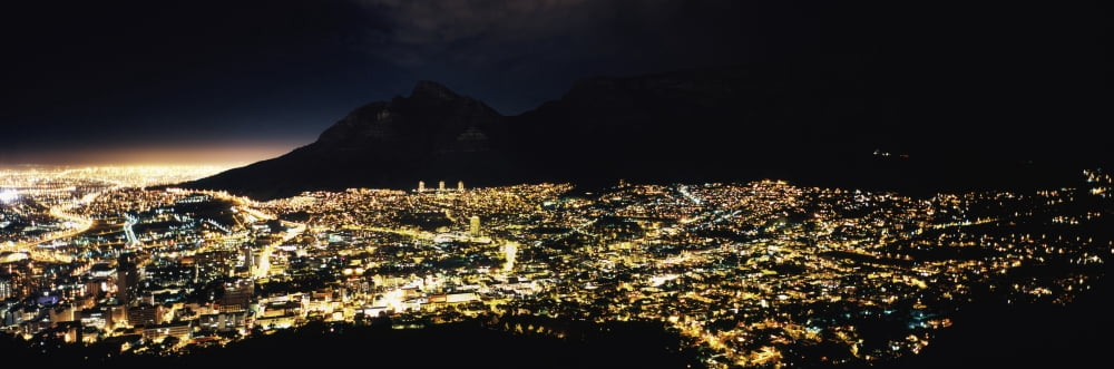 Aerial view of a city from Signal Hill Cape Town Western Cape Province South Africa Canvas Art - Panoramic Images (36 x 12)