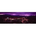 thumbnail image 1 of Aerial view of a city lit up at night, Asheville, Buncombe County, North Carolina, USA 2011 Poster Print (18 x 6), 1 of 1