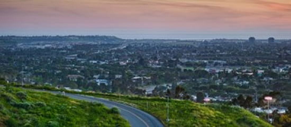 Aerial view of a city viewed from Baldwin Hills Scenic Overlook Culver City Los Angeles County California USA Canvas Art - Panoramic Images (15 x 7)