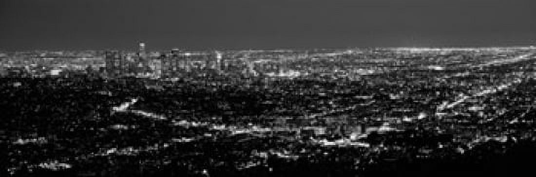 Aerial view of a cityscape Los Angeles California USA 2010 Canvas Art - Panoramic Images (36 x 12)