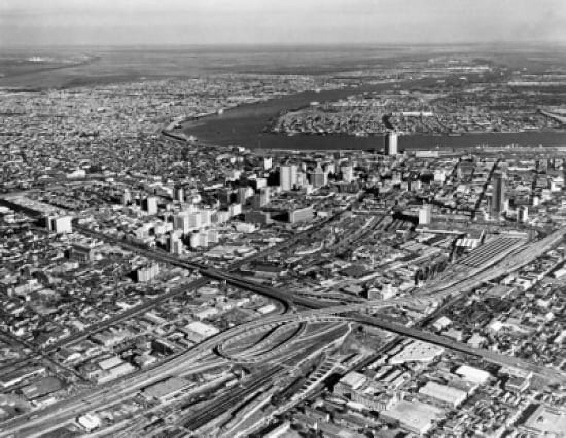 Aerial view of a cityscape New Orleans Louisiana USA Canvas Art - (24 x 36)