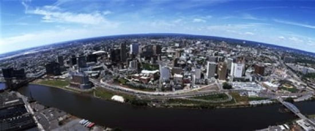 Aerial view of a cityscape Newark Essex County New Jersey USA Canvas Art - Panoramic Images (15 x 6)
