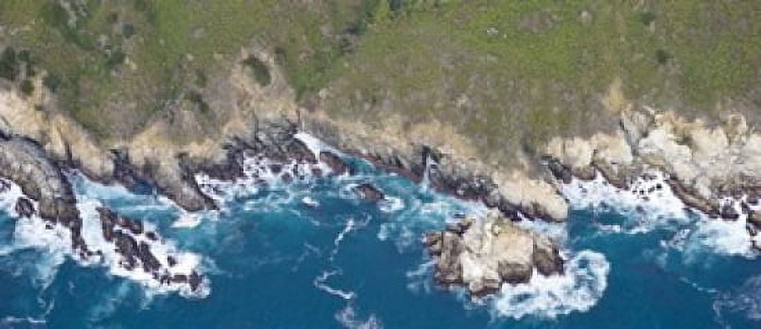 Aerial view of a coast Big Sur Monterey County California USA Canvas Art - Panoramic Images (15 x 6)