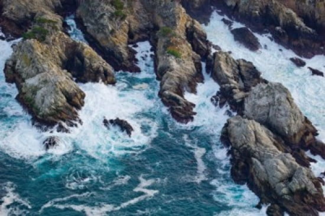 Aerial view of a coast Point Lobos State Reserve Monterey County California USA Canvas Art - Panoramic Images (36 x 24)
