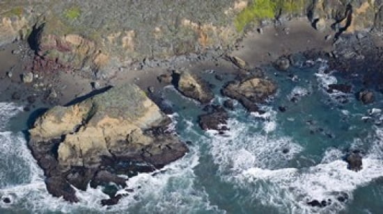 Aerial view of a coast San Luis Obispo County California USA Canvas Art - Panoramic Images (24 x 14)