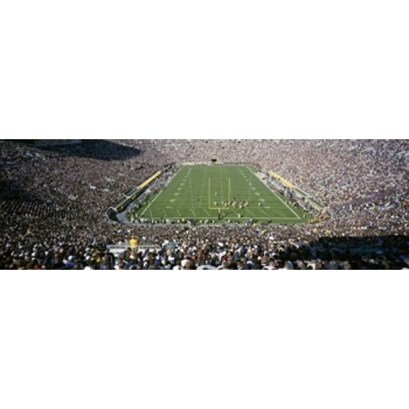 Aerial view of a football stadium Notre Dame Stadium Notre Dame Indiana USA Canvas Art - Panoramic Images (36 x 12)