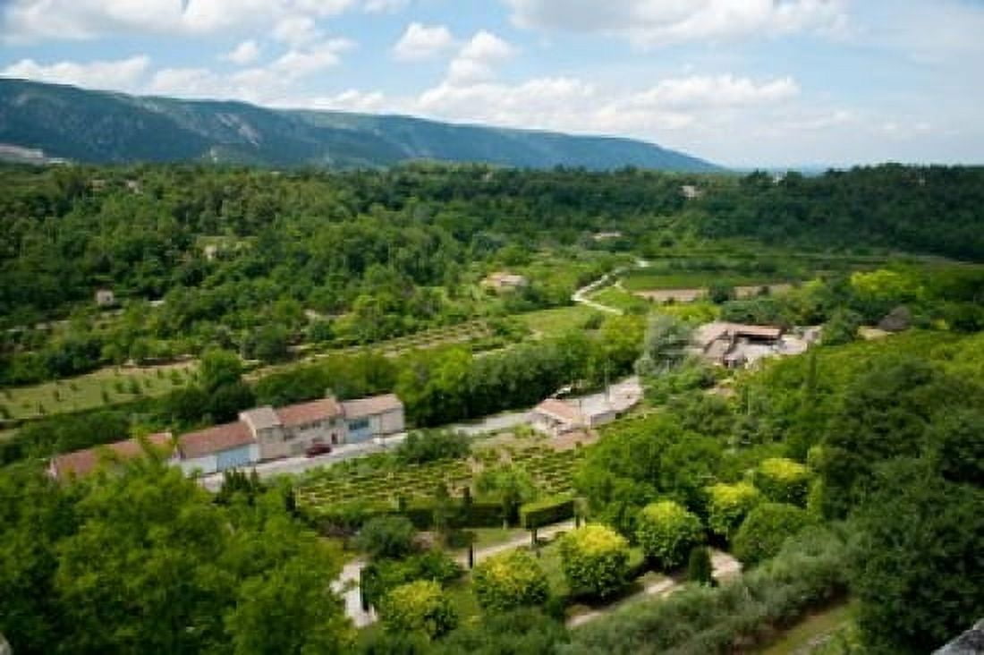 Aerial view of a plant nursery Menerbes Vaucluse Provence-Alpes-Cote dAzur France Canvas Art - Panoramic Images (36 x 24)