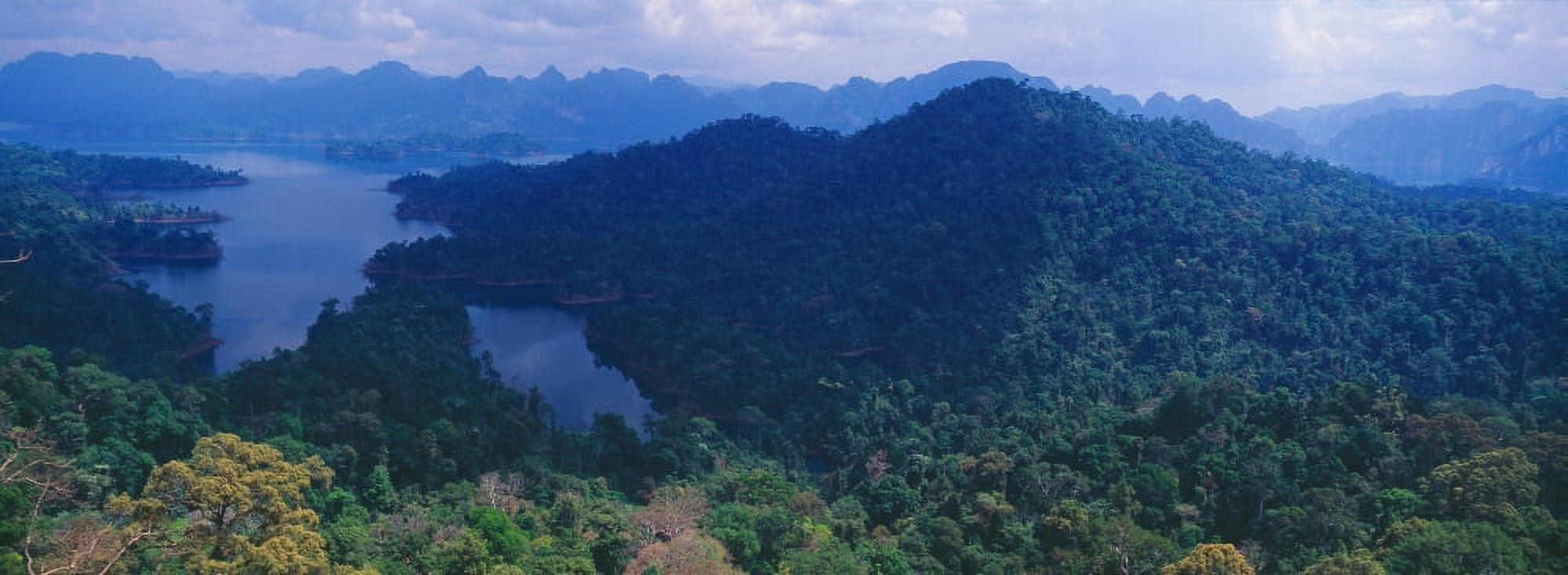 Aerial view of a valley Kao Sok National Park Surat Thani Province Thailand Canvas Art - Panoramic Images (27 x 9)