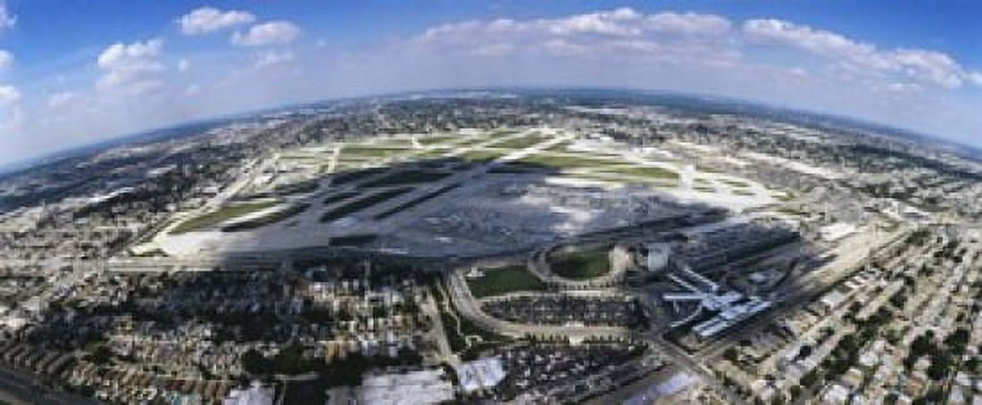 Aerial view of an airport Midway Airport Chicago Illinois USA Canvas Art - Panoramic Images (15 x 6)