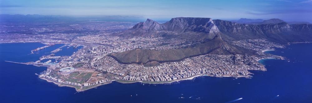 Aerial view of an island Cape Town Western Cape Province South Africa Canvas Art - Panoramic Images (27 x 9)