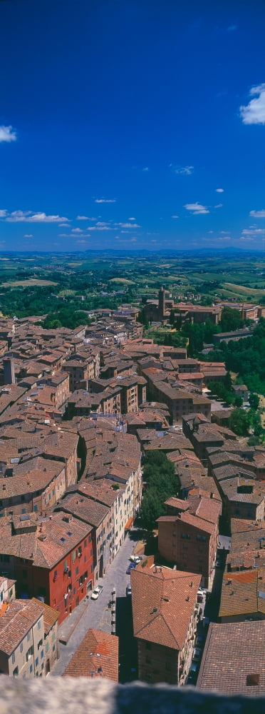 Aerial view of buildings in a city Florence Tuscany Italy Canvas Art - Panoramic Images (36 x 12)