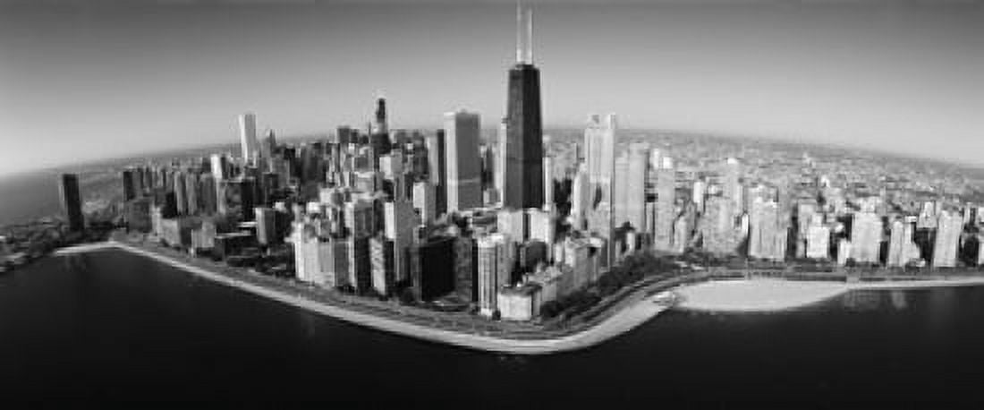 Aerial view of buildings in a city Lake Michigan Lake Shore Drive Chicago Illinois USA Canvas Art - Panoramic Images (15 x 6)