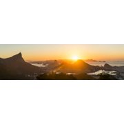 Aerial view of city from Chinese pavilion Rio de Janeiro Brazil Canvas Art - Panoramic Images 36 x 12