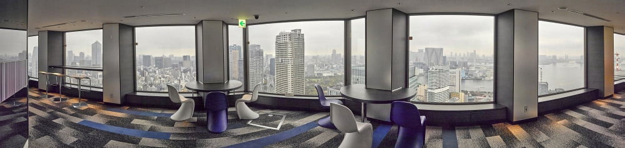 Aerial view of city from World Trade Center top floor Tokyo Japan Canvas Art - Panoramic Images (27 x 9)