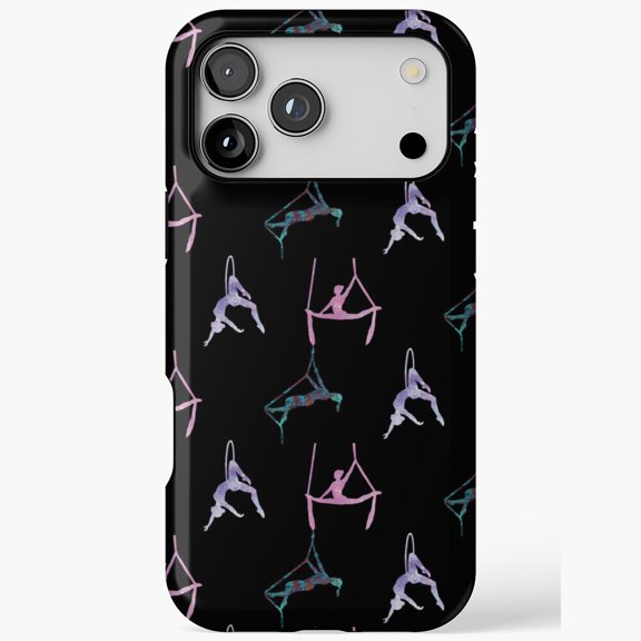 Aerialists on Silks Lyra Spanish Web Compatible Phone Case for iPhone 11 12 13 14 15 16 17 Pro Max