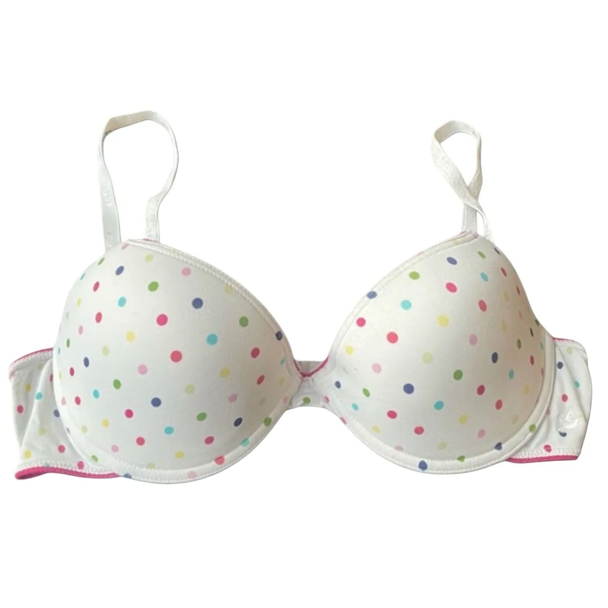 Soutien-gorge Inteco Armé Bonnet C 36 Neuf Avec étiquettes - Pois Violet Vert