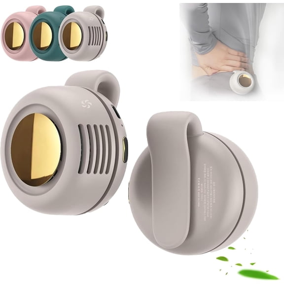 Aerio Clip on Fan, Custom Name Brighnow Portable Fans, Portable Silent Mini Bladeless Fan Clip on, Adjustable 3-Speed Suspended Waist Fans