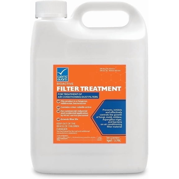 AerisGuard Air Conditioner Filter Treatment Anti-Microbial HVAC Coating, 1 Gallon