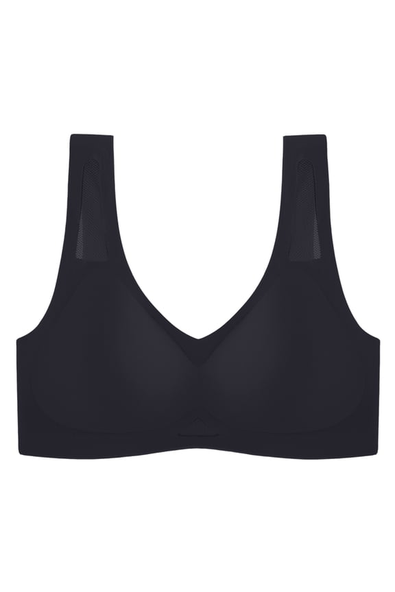 Aerisoft Bra, Aerisoft - Breathable Comfort Bra, Breathable Anti Sagging Breast Bras, Supportive Everyday Brassiere Black 36