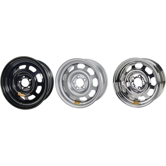 Aero 44-174055 44 Series Sport Compact IMCA Wheel, 14x7, 4x100 mm, Black