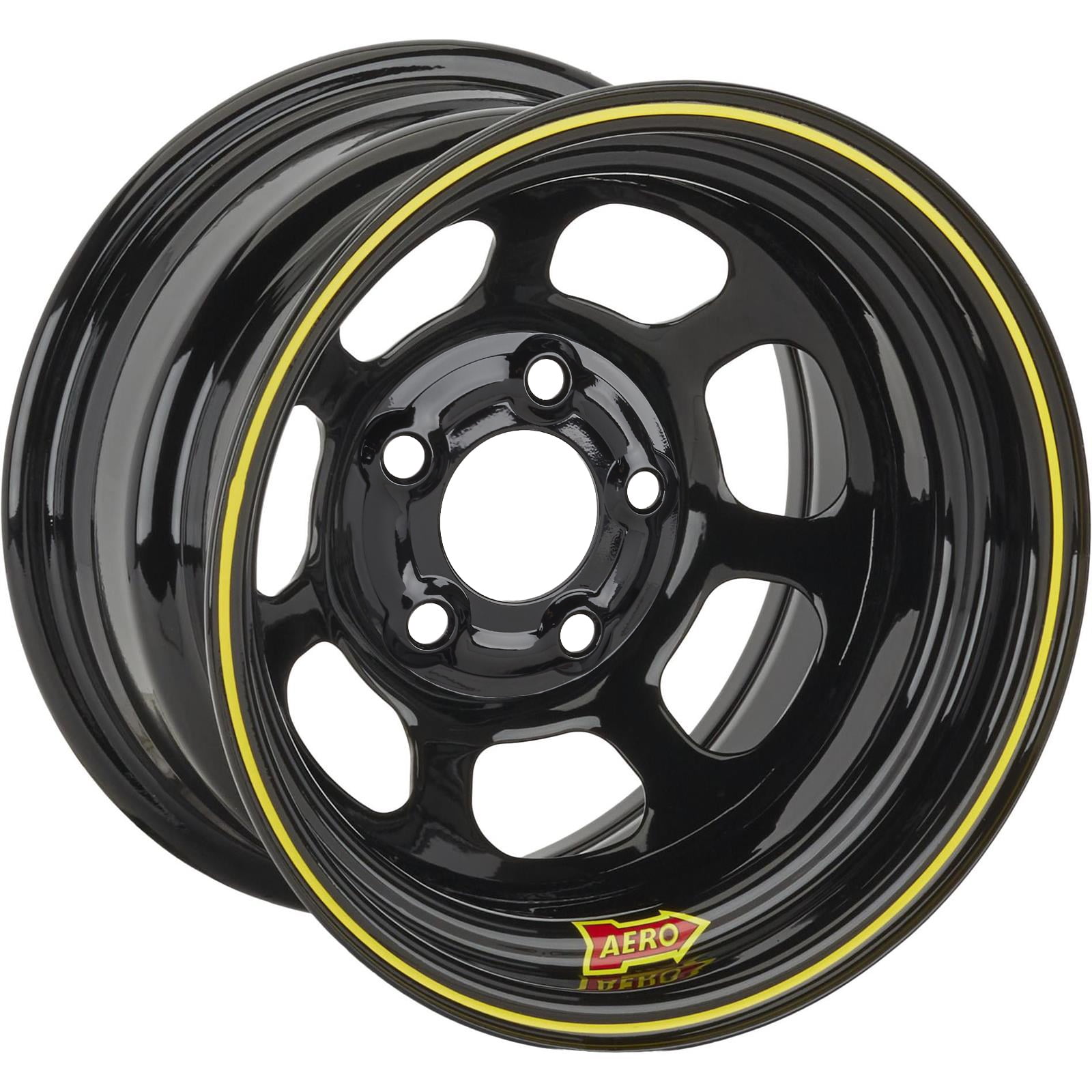 Roue Aero 15x8 Pouces – Noire, 4 Trous, Entraxe 4.75, Pour Voiture, Neuve