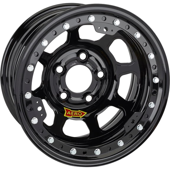 Aero 53-184540 53 Series 15x8 Inch Wheel, BL, 5x4.5, 4 Inch BS