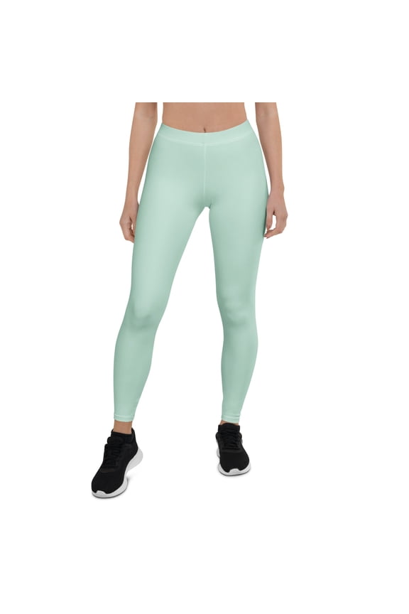 Aero Blue, Turquoise Women Leggings, Ladies Turquoise Leggings, Young Women Turquoise Leggings, Girls Turquoise Leggings