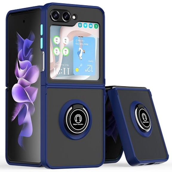 Aero Flex Ring Grip Case for Samsung Galaxy Z Flip 6 - Blue
