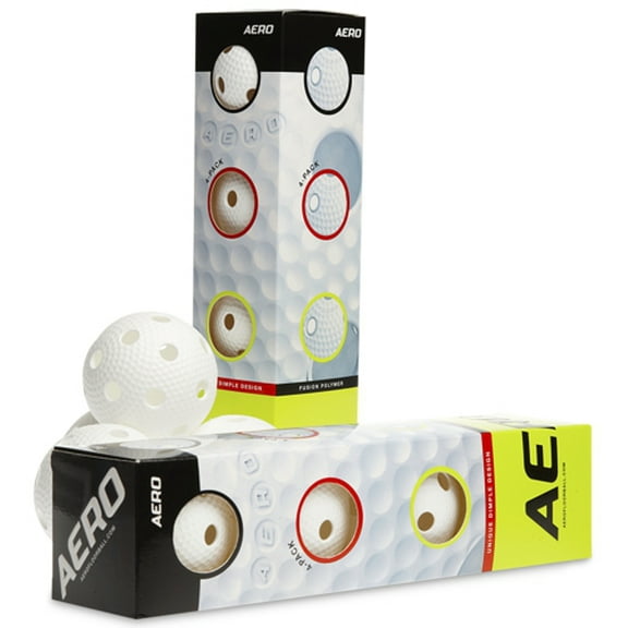 Aero Floorball/Pickleball White 4-pack