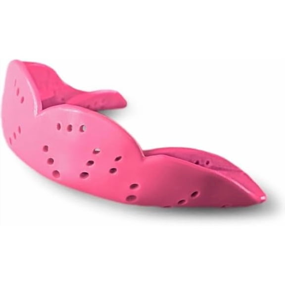 Aero Large Mouthguard, Hot Pink - 2.0mm Thin - Custom-Molded Fit - Slim Design - Remoldable Up to 20 Times - for Team Sports - Non Toxic
