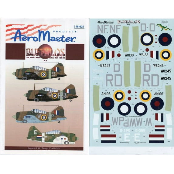 Aero Master Decals 1:48 Buffalos Over South East Asia Pt. II #48-625
