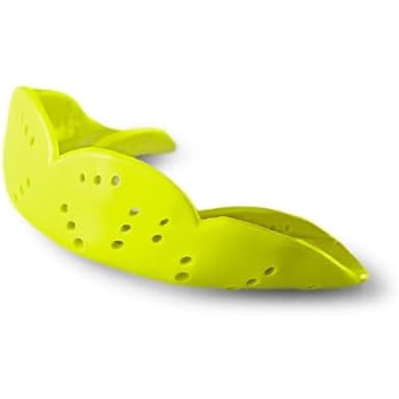 Aero Medium Mouthguard, Neon Flash - 1.6mm Thin - Custom-Molded Fit - Slim Design - Remoldable Up to 20 Times - for Team Sports - Non Toxic