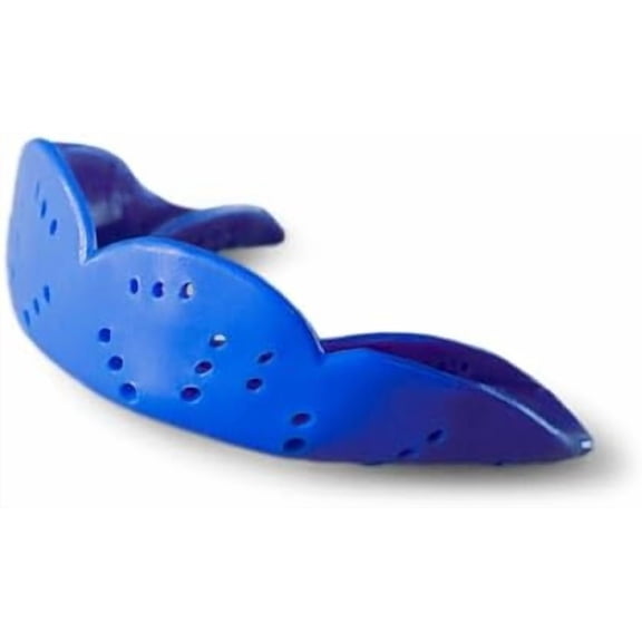 Aero Medium Mouthguard, Royal Blue - 1.6mm Thin - Custom-Molded Fit - Slim Design - Remoldable Up to 20 Times - for Team Sports - Non Toxic